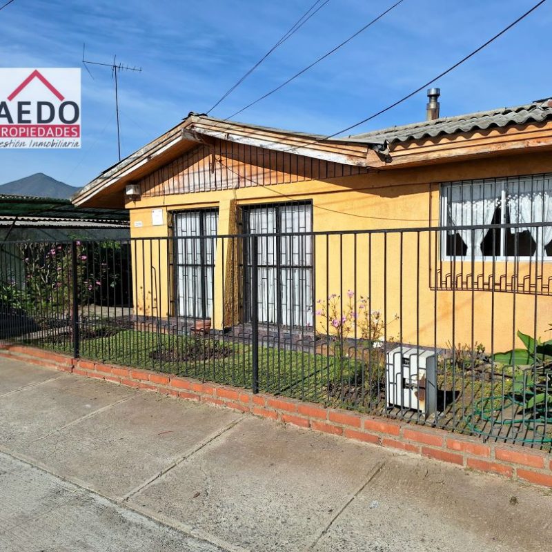 Se Vende Linda y Amplia casa aislada de un piso, Villa Coopreval, comuna de Quillota, Región Valparaíso. 